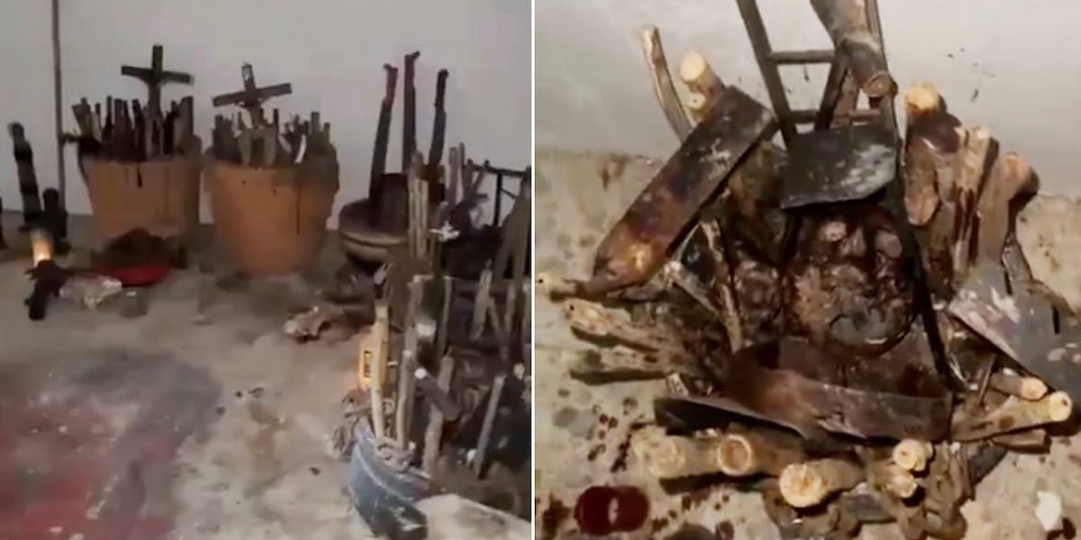 Descubren altar macabro en casa de excolaborador de Cuauhtémoc Blanco
